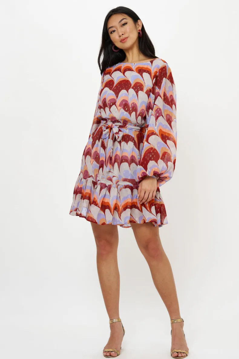 Flirty Short Dress- Venice Cognac