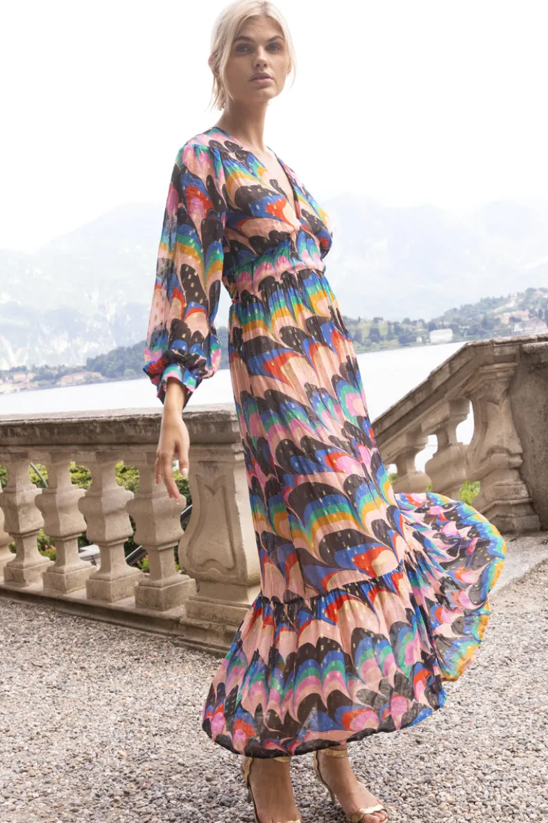 Tie Back Maxi- Venice Blue