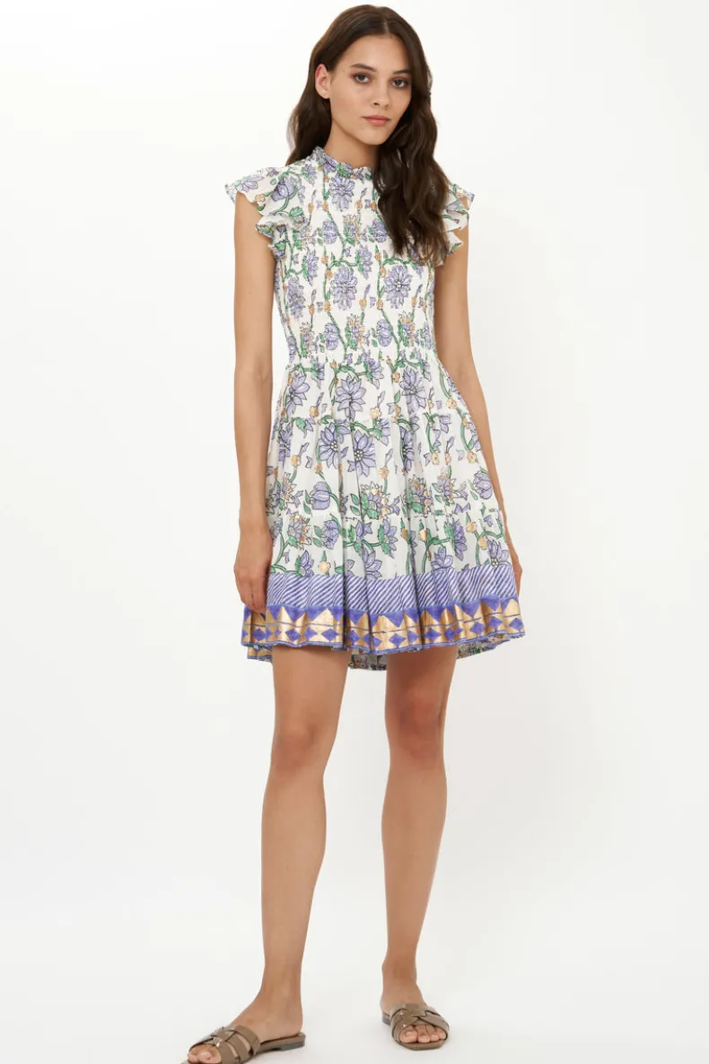 Smocked Flirty Short- Presidio Blue