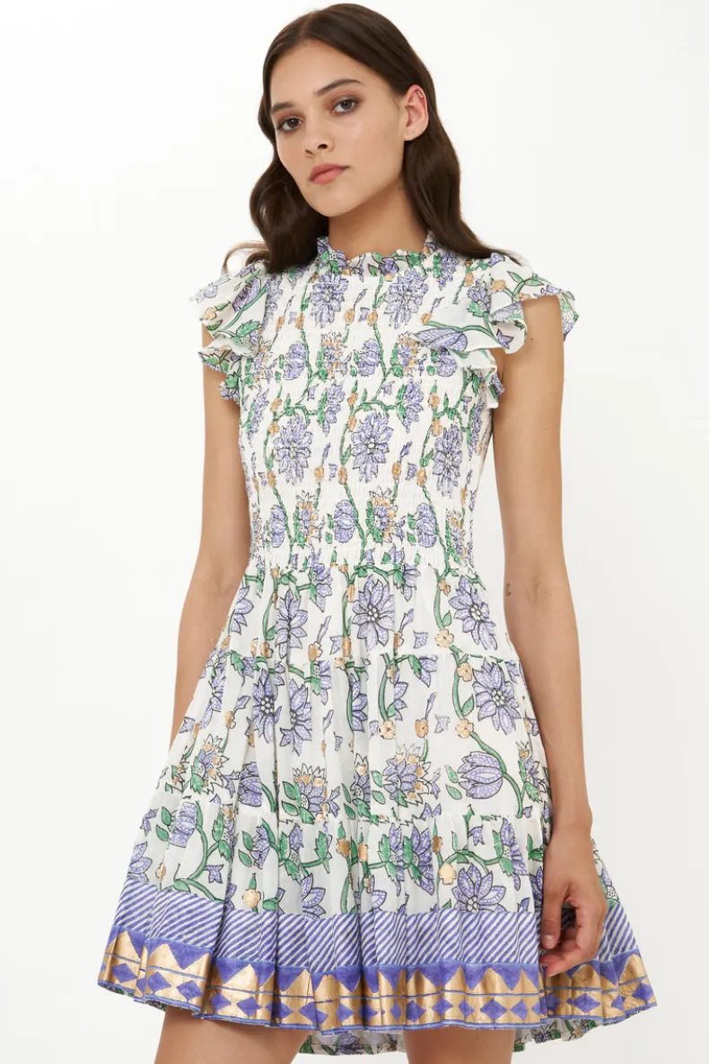 Smocked Flirty Short- Presidio Blue