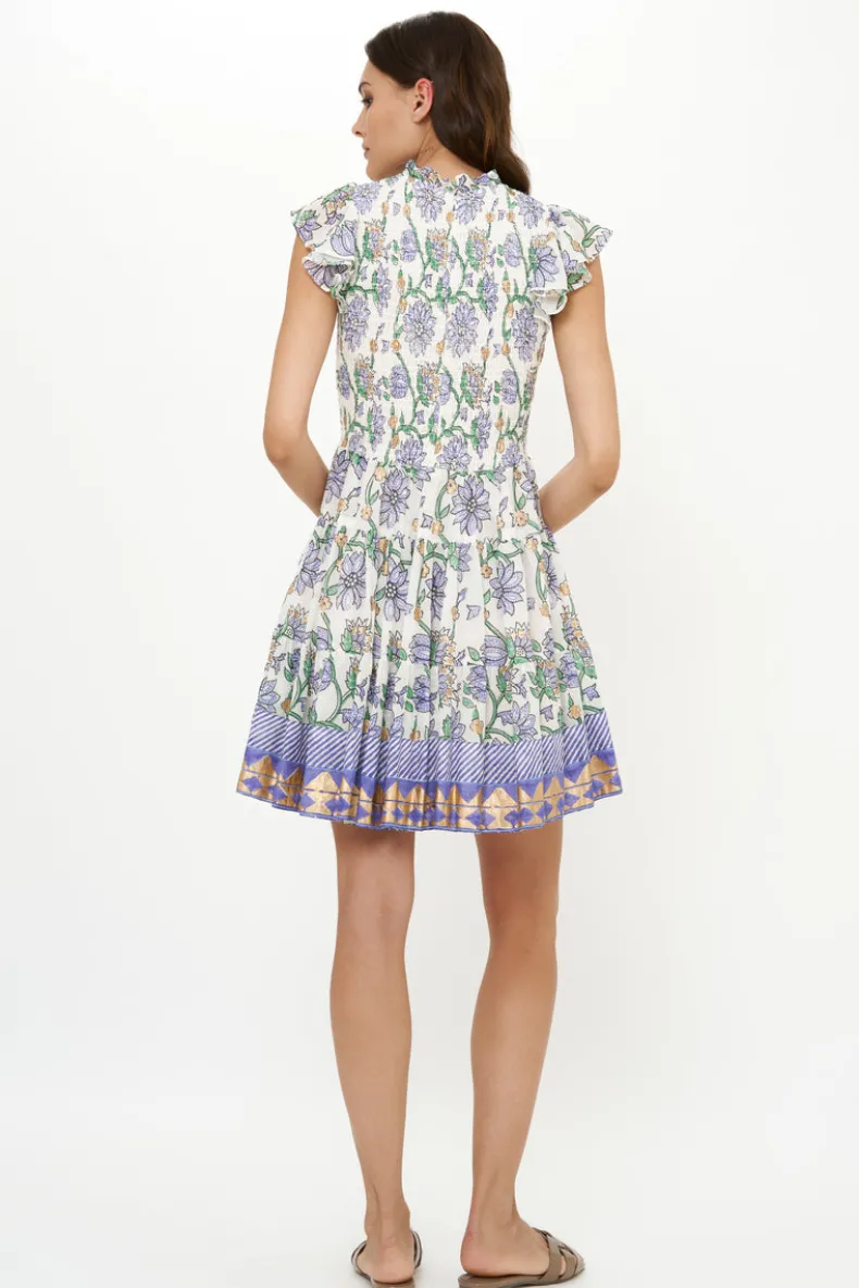 Smocked Flirty Short- Presidio Blue