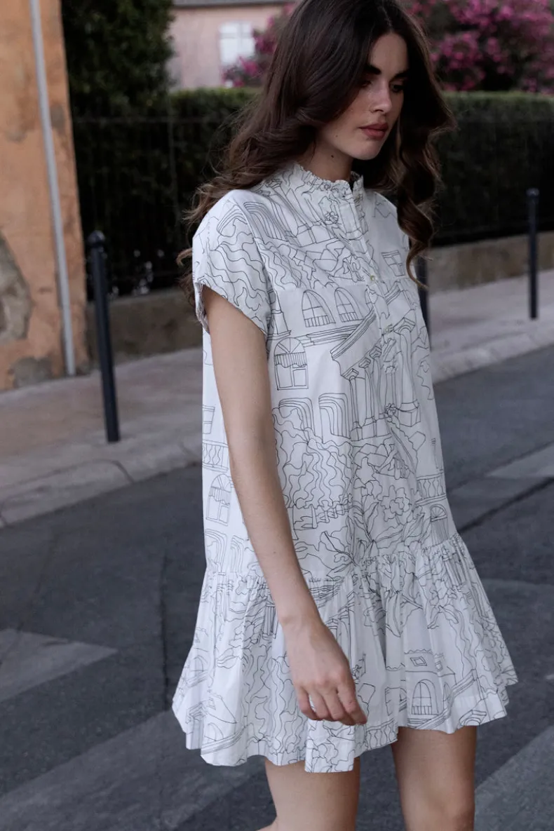 Cap Sleeve Mini- Roma White