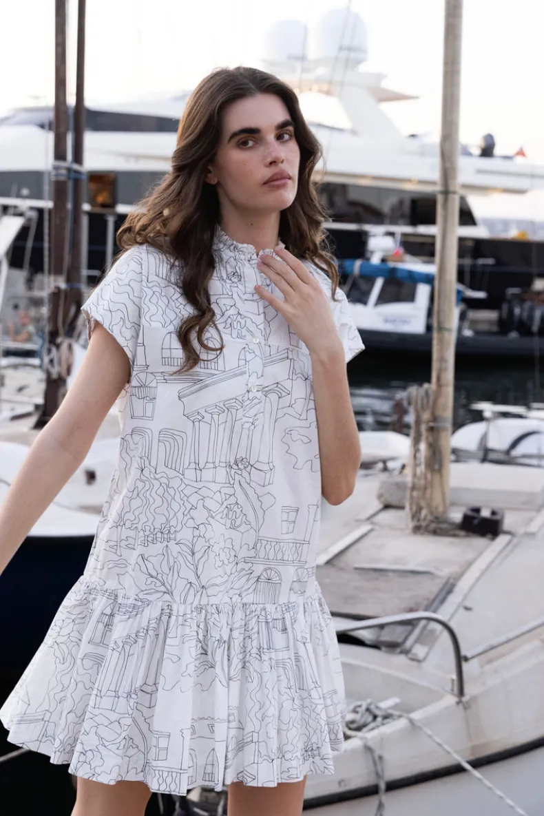 Cap Sleeve Mini- Roma White