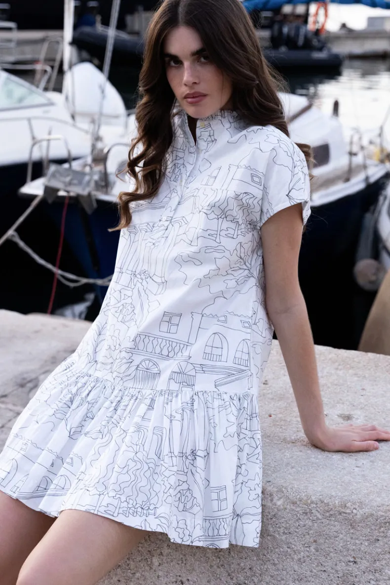 Cap Sleeve Mini- Roma White