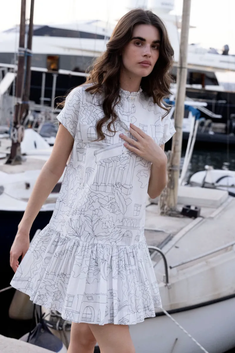 Cap Sleeve Mini- Roma White