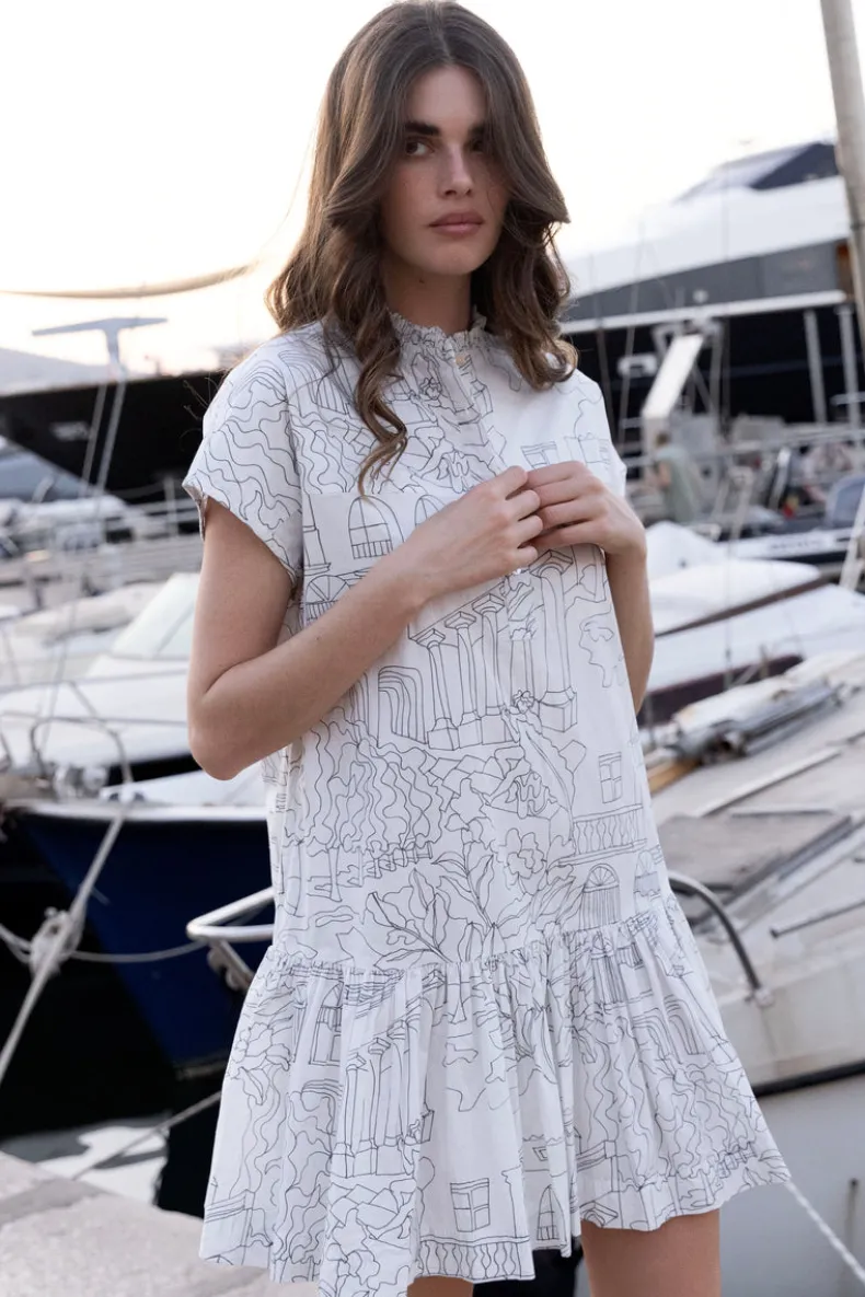 Cap Sleeve Mini- Roma White