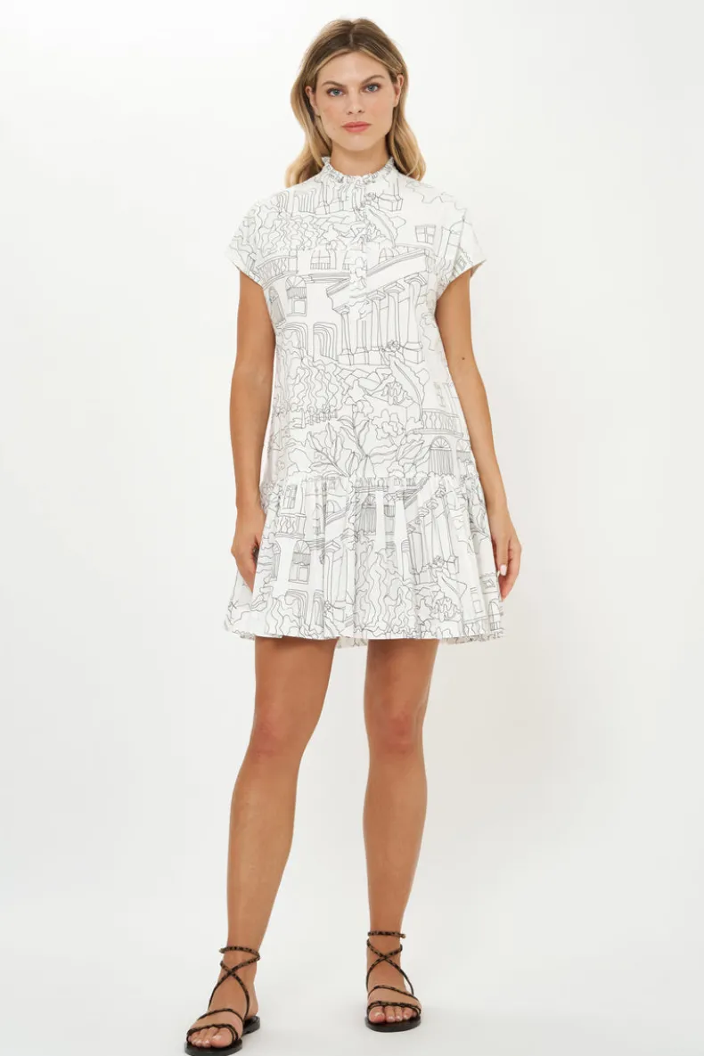 Cap Sleeve Mini- Roma White