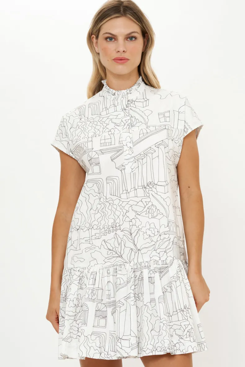 Cap Sleeve Mini- Roma White
