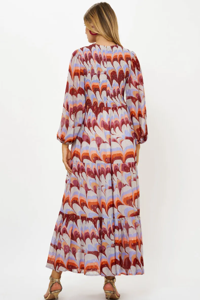 Smocked Top Maxi- Venice Cognac