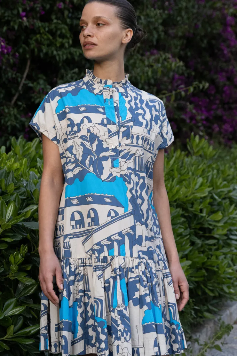Cap Sleeve Mini- Roma Blue
