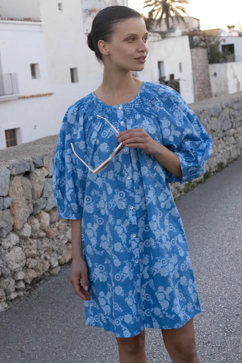 Embroidered Button Mini- Pretoria Navy