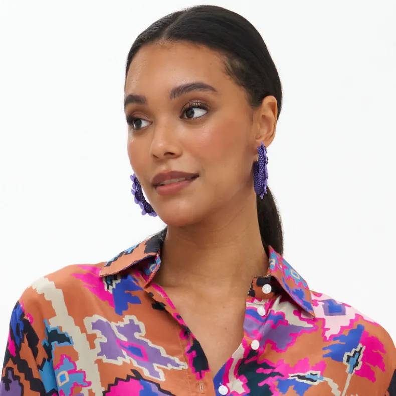 Astor Hoop- Purple