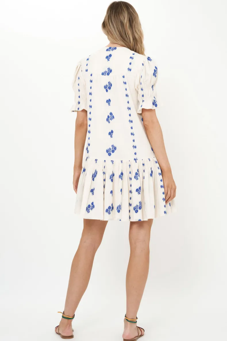 Smocked Drop Mini- Wicklow Blue