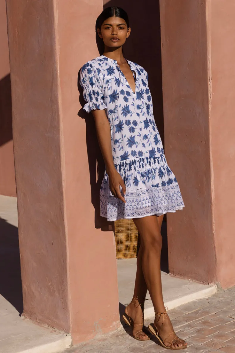 Smocked Drop Mini- Marion Blue