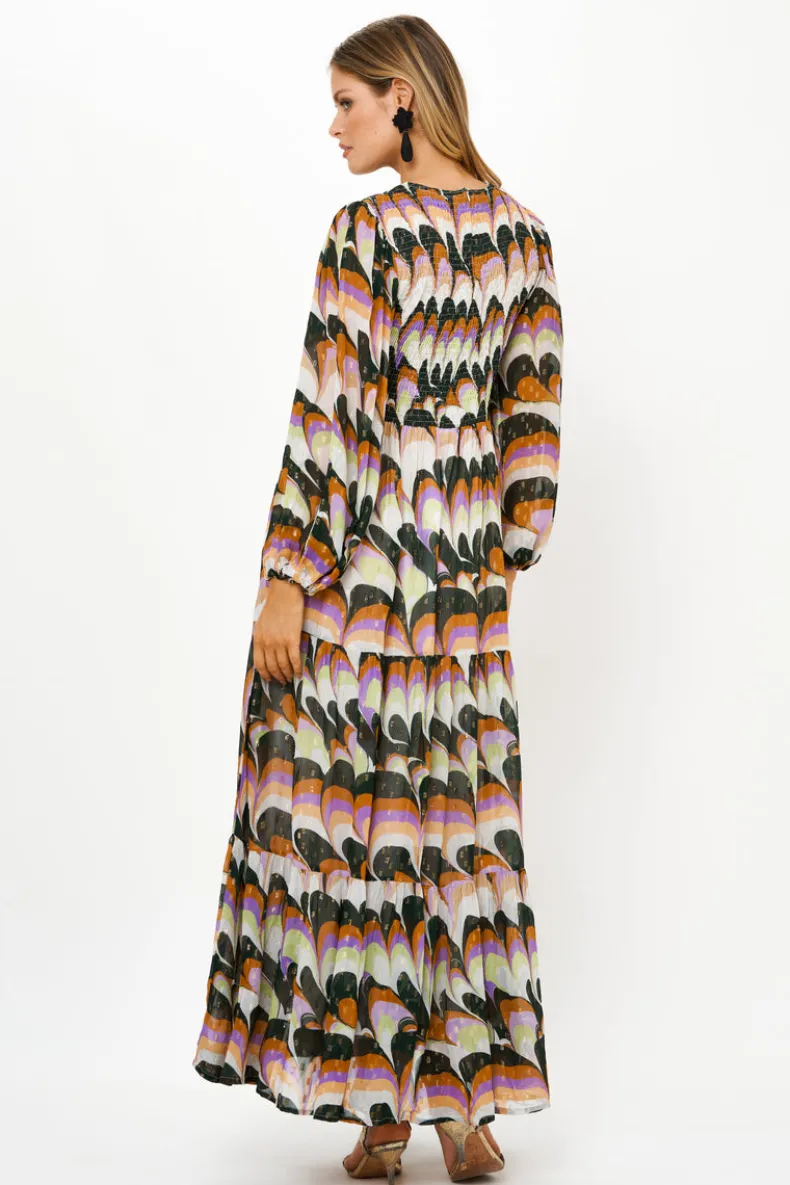 Smocked Top Maxi- Venice Lime