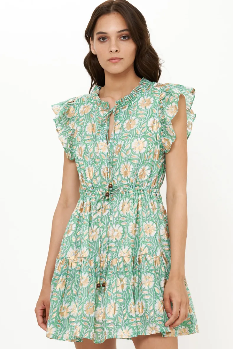 Cinched Flirty Short- Mughal Green
