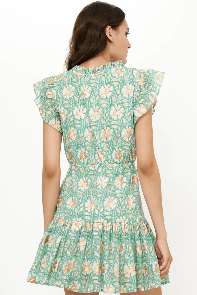 Cinched Flirty Short- Mughal Green