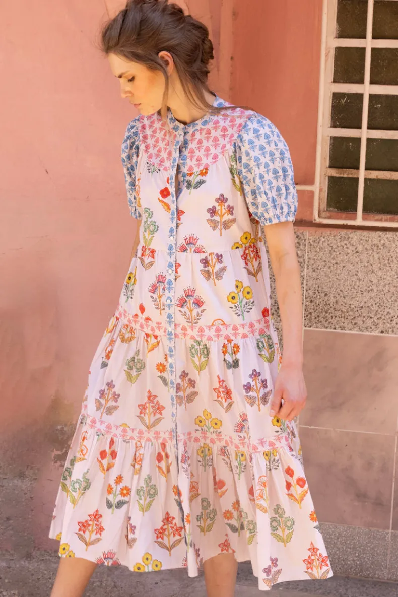 Scoop Tiered Midi- Provence Blue