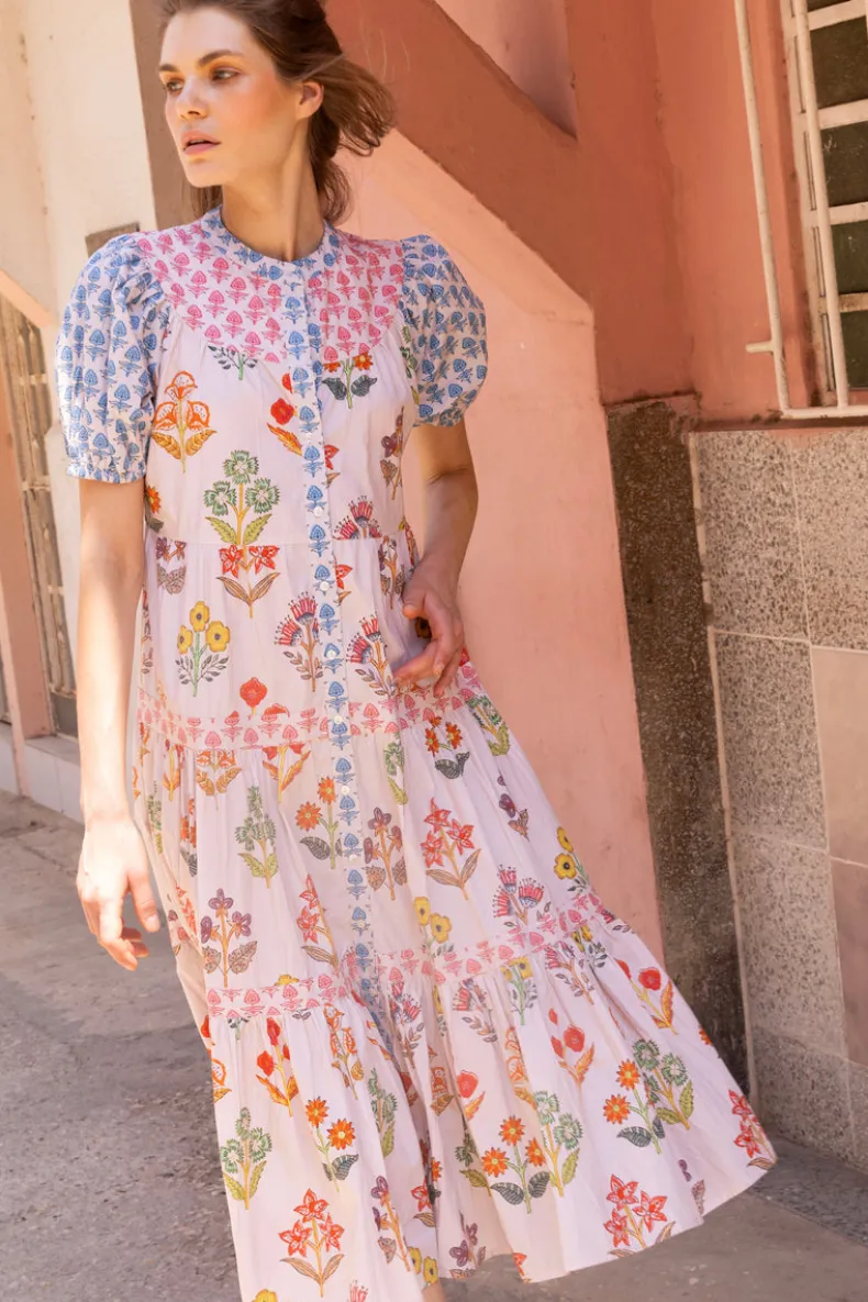 Scoop Tiered Midi- Provence Blue