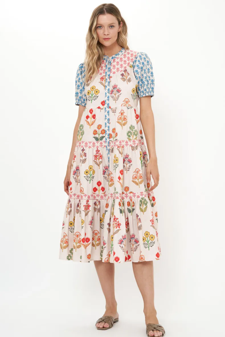 Scoop Tiered Midi- Provence Blue