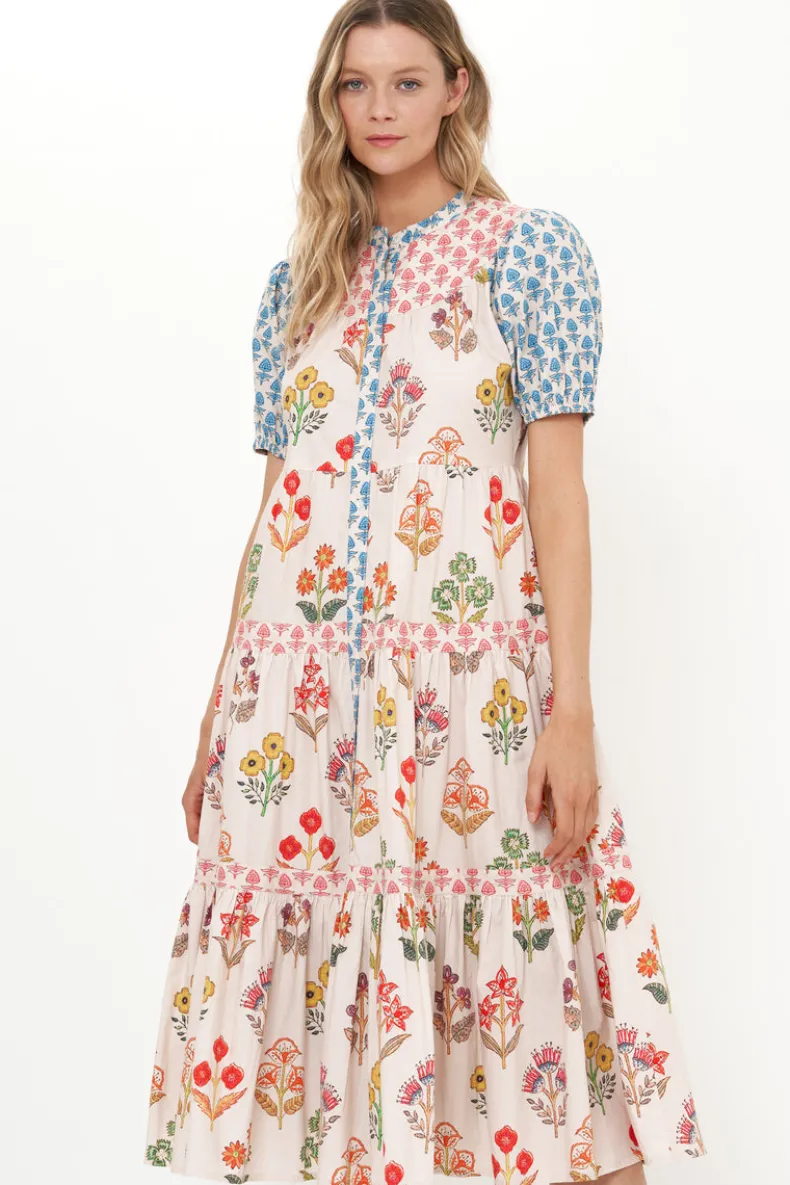 Scoop Tiered Midi- Provence Blue