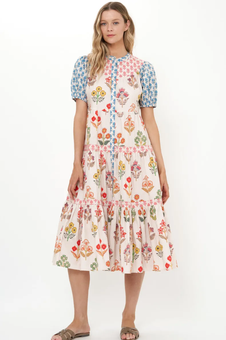 Scoop Tiered Midi- Provence Blue
