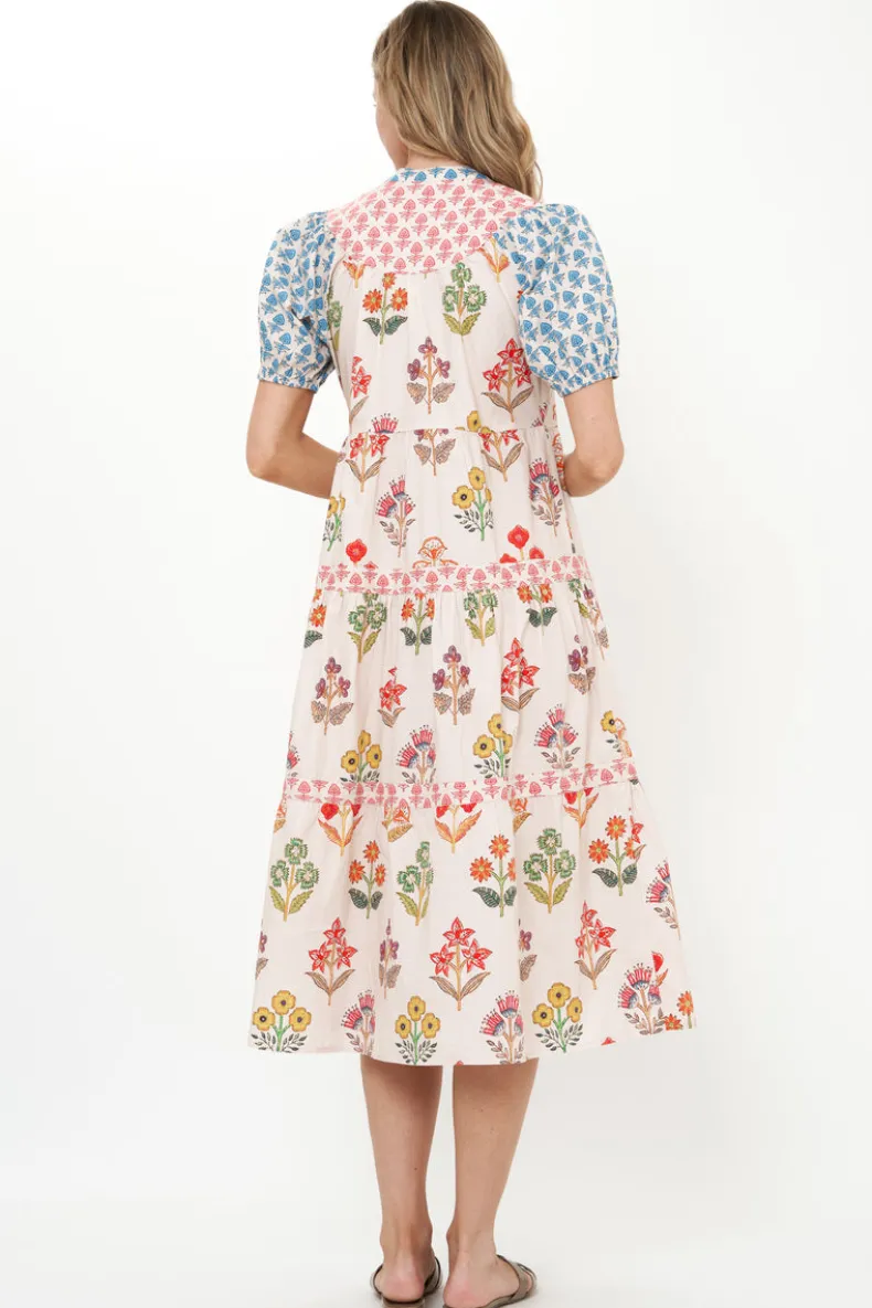 Scoop Tiered Midi- Provence Blue