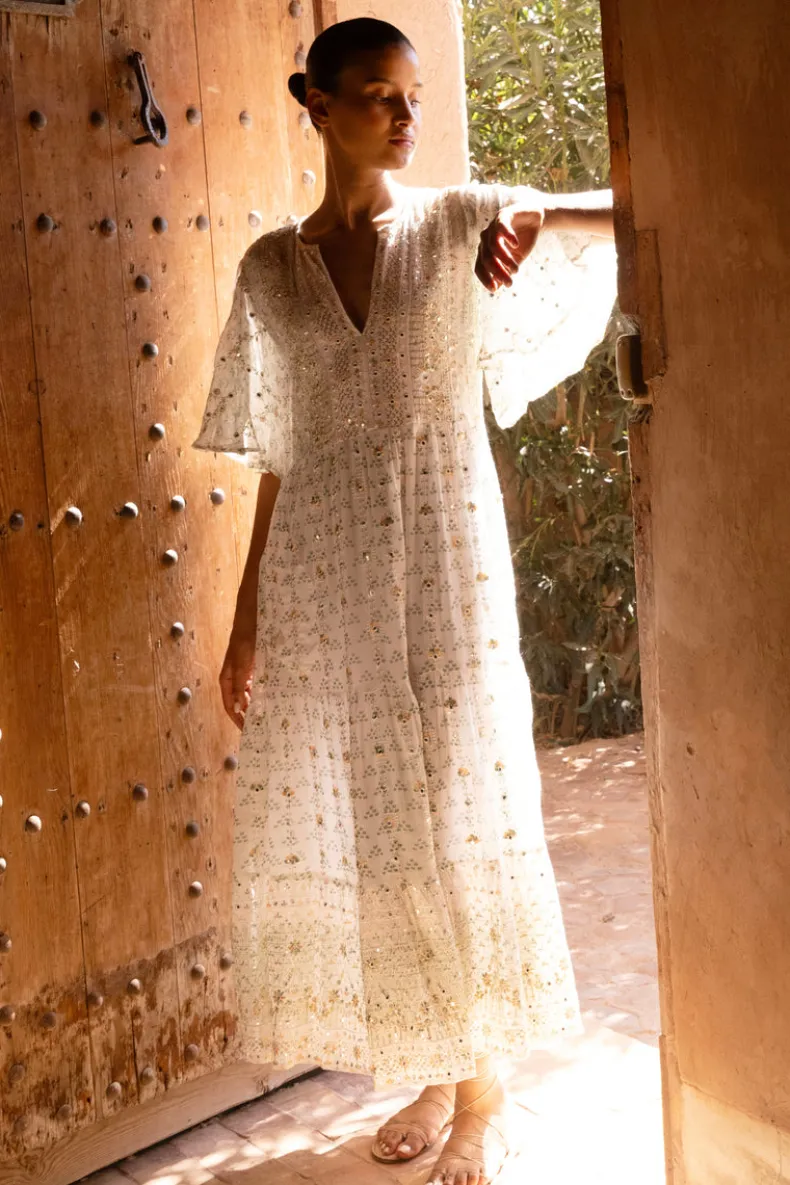 Flirty V-Neck Maxi- Juniper Olive