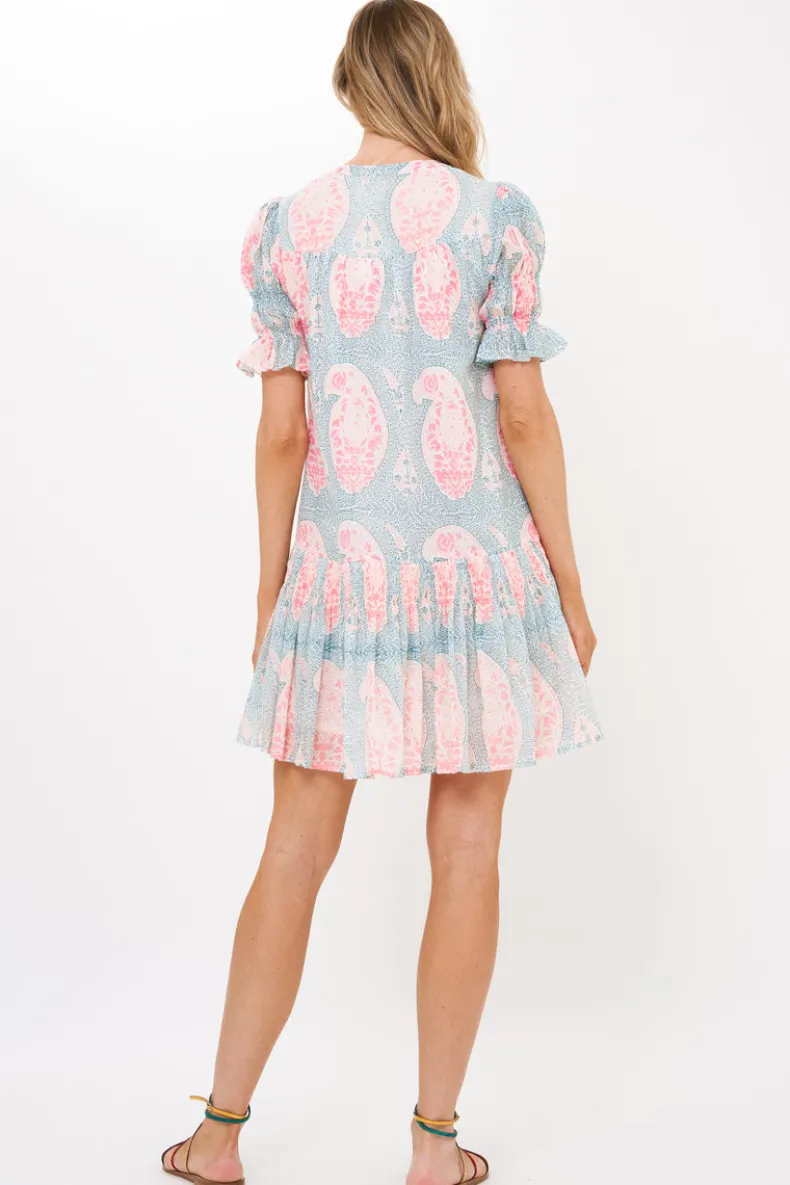 Smocked Drop Mini- Samode Green