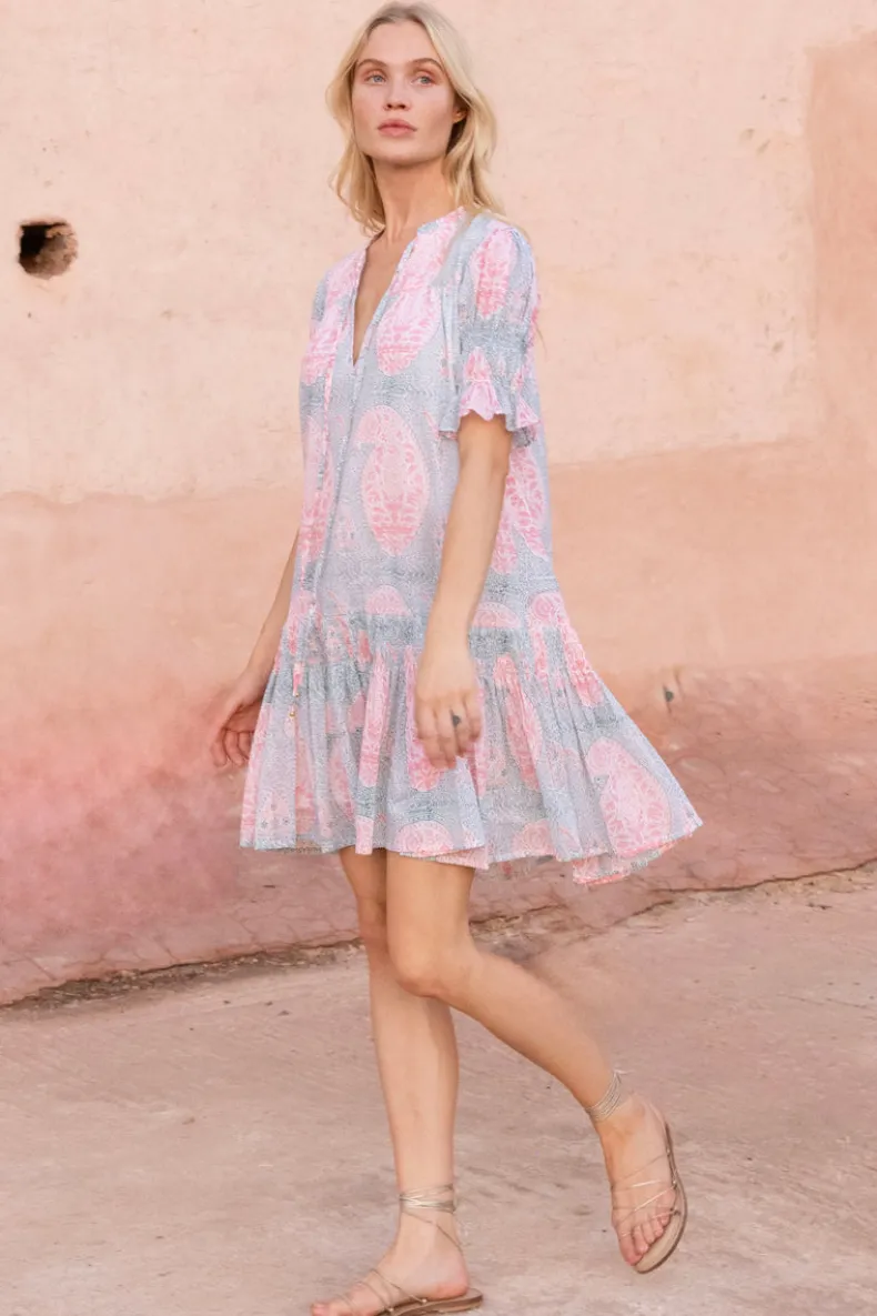Smocked Drop Mini- Samode Green